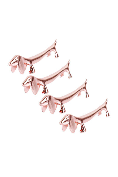 Choice8 Puppy Pink-4pcs Cutlery Bracket Dog Chopsticks Holder Stainless Steel...