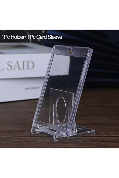 Choice1 1 Set 1/5/10ard Holder Support Cards Protectors Hard Plastic Sleeves ...