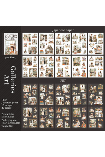 Choice5 F Vintage Daily life Scrapbook supplies，Sticker Book，Creative Decorat...