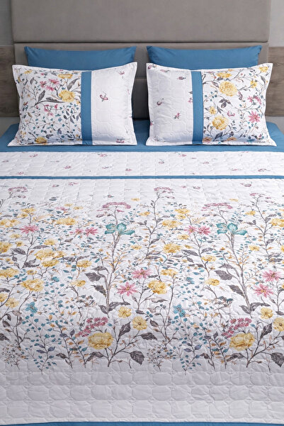 Ayba Çift Kişilik Kapitone Yatak Örtüsü Takımı Özel Üretim Dayanıklı Şık Tasarım