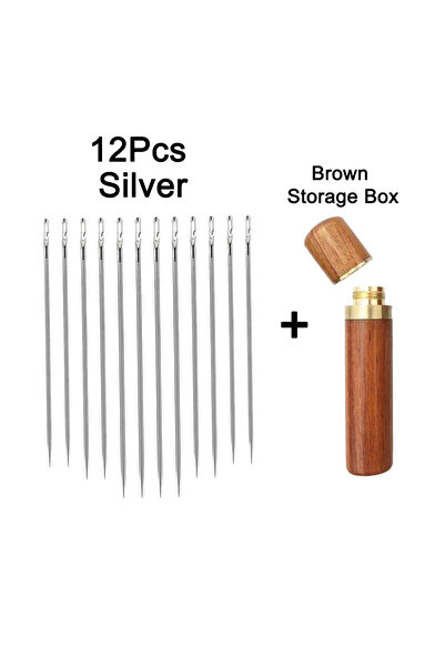 Choice 12 PCS Silver Set 1 12Pcs Blind Needle Elderly Needle-side Hole Hand H...