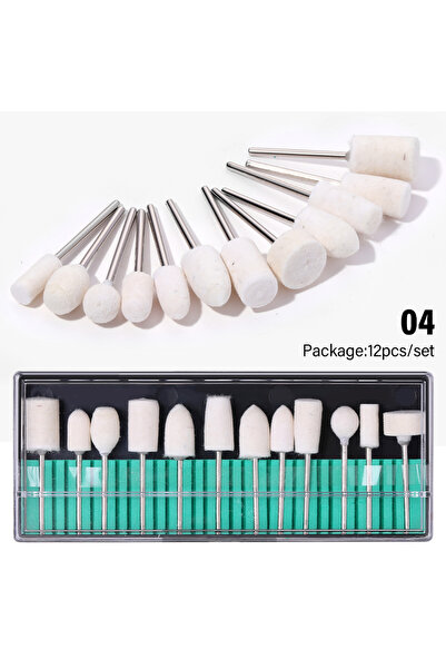 Choice3 مجموعة أدوات تجميل الأظافر الكهربائية من لولا (C-12PCS) - رؤوس طحن جل...
