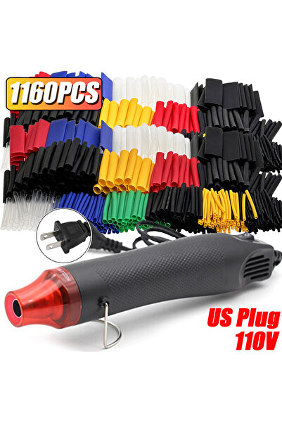 Choice10 1160pcs gun(110V US) 1160/580/164PCS Heat Shrink Tubing Kit Wire Shr...