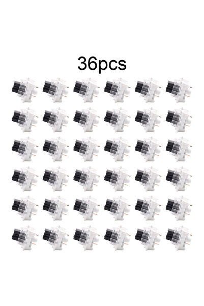 Choice Black 36Pcs Keyboard Switch Keyboard Clicker Key 3 Pin Tactile Switch ...