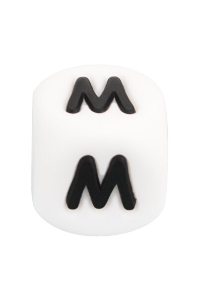 Choice23 100 قطعة من خرز السيليكون على شكل حروف، مقاس 12 مم، من لوفكا. خرز سي...