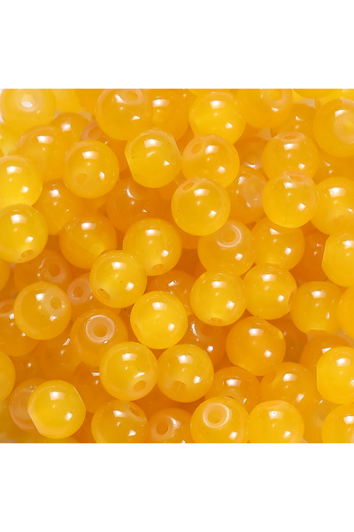 Choice36 30pcs Orange 30/50pcs 6mm Glass Round Beads Colorful Spacer Loose Be...