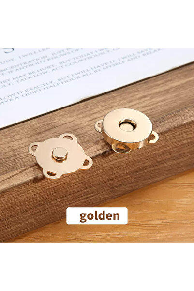 Choice9 10pcs golden 10 Sets Magnetic Snap Button Metal Plum Blossom Sew on B...