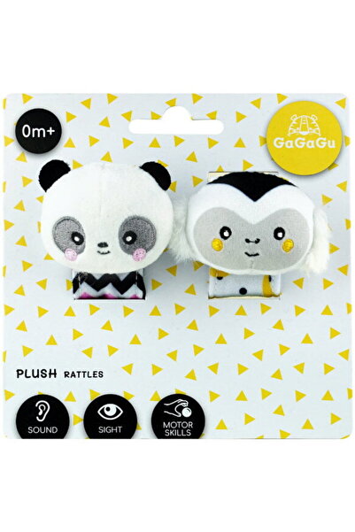 GaGaGu Set 2 zornăitoare - Maimuță și Urs Panda