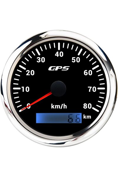 Choice8 عداد سرعة عالمي 85 مم مزود بنظام تحديد المواقع العالمي (GPS) وإضاءة خ...
