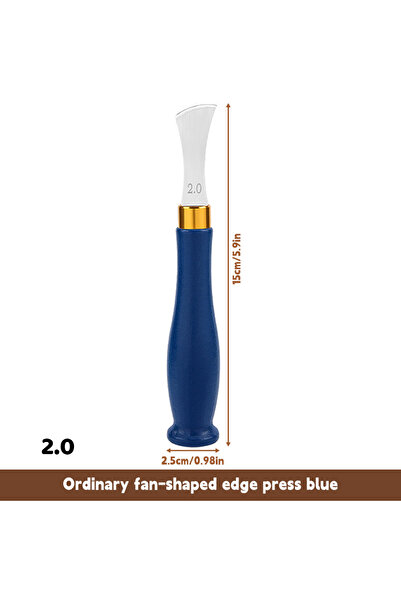 Choice4 أداة تجعيد حواف جلد Zxiixz زرقاء اللون، 2.0 مم، قطعة واحدة، ذات فتحة ...