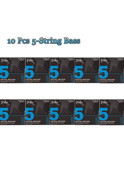 Choice7 ١٠ قطع من أوتار جيتار البيس الكهربائي ZIKO، ٥ أوتار، ٥/١٠، ٤/٥/٦ أوتا...