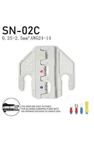 choice2 كماشة تجعيد ذات فكين 02C، مصنوعة من سبيكة معدنية، 2546B 58B 02C 03H 0...