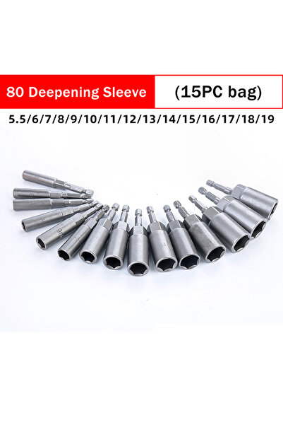 Choice11 A12 5.5-19mm Electric Nut Driver Drill Bit Set Impact Sket Adapter H...
