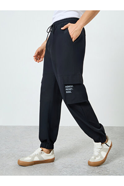 Styli Men Relaxed Fit Cargo Track Pants