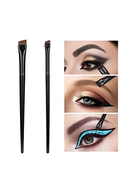 Choice1 101 and 102 2PCS Liquid Eyeliner Brush Ultra Thin Fine Oblique Angle ...