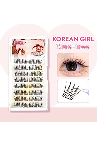 choice2 HGNT-48 HAIYANLL 48 مجموعة رموش صناعية كبيرة الحجم بدون غراء، على الط...