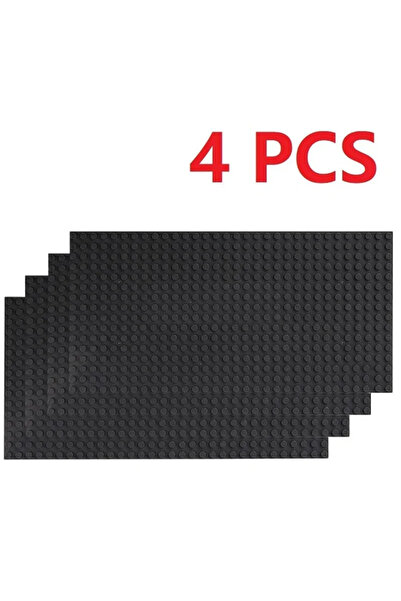 Choice9 4 قطع من قواعد البناء السوداء مقاس 16×32، 4 قطع من قواعد البناء السود...