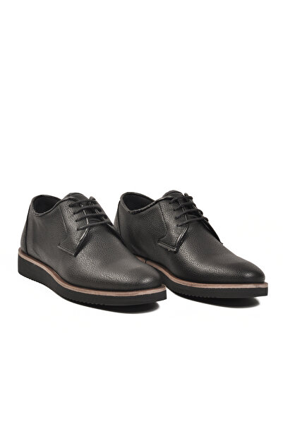 AYAKMOD 232 Lace-Up Black Men's Casual Shoes