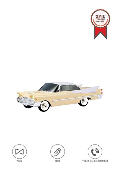 Torima Bluetooth Hoparlör Retro Klasik Araba Tasarımlı TWS 10W FM USB Speaker...