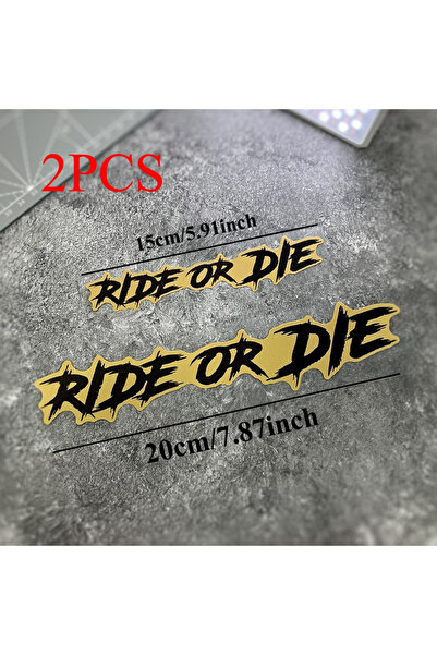 Choice4 ملصقات دراجة نارية ذهبية اللون، مقاس 15 سم و20 سم، R1520، قطعتان، مقا...