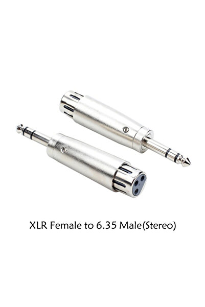 Choice59 BSN 2pcs E XLR 3PIN female head to 6.5 female 3 core XLR revolution ...