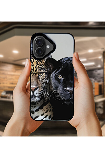 Caseji حافظة هاتف فاخرة مقاومة للأوساخ بنمط الفهد متوافقة مع آيفون 16 MK01A