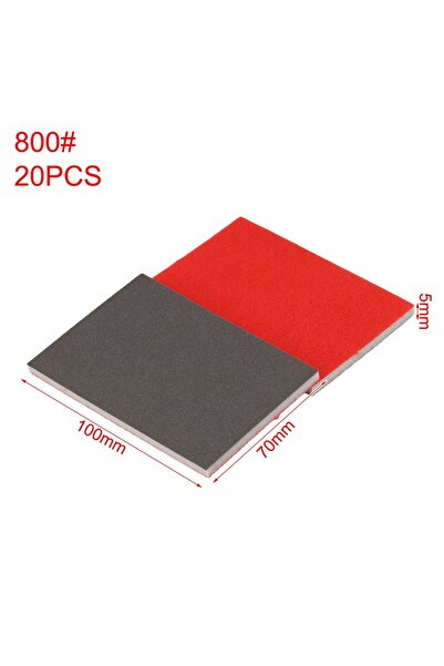 choice2 مجموعة وسادات صنفرة إسفنجية مكونة من 20 قطعة، حبيبات 800، وسادات صنفر...