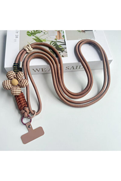 Choice6 حبل هاتف قابل للتعديل مزخرف، مصنوع من بوليستر /النايلون، بتصميم عصري ...