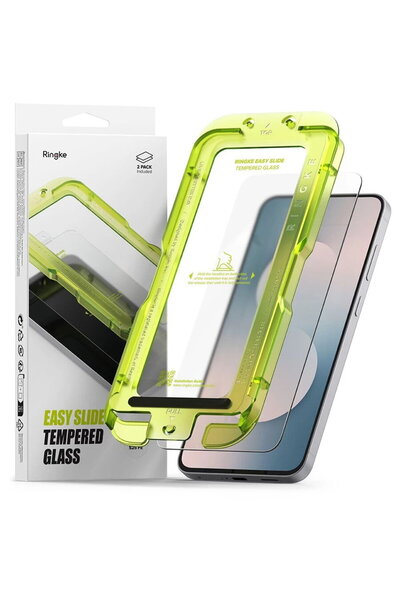 Ringke Folie pentru Samsung Galaxy S25 FE (set 2) - Sticlă securizată Easy Sl...