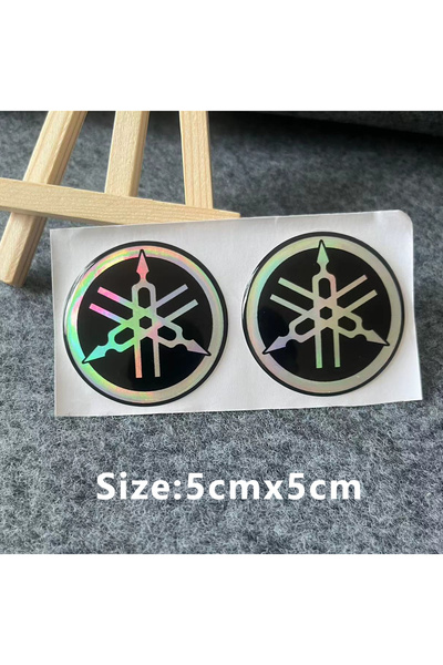 Choice4 ملصق ليزر ثلاثي الأبعاد لشعار دراجة نارية ياماها، 5 سم