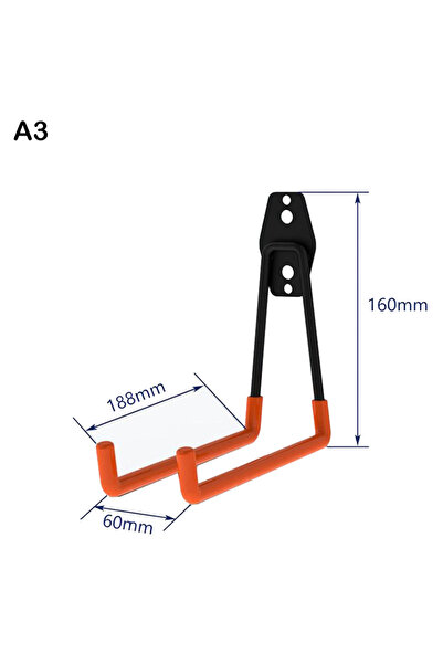choice2 خطافات معدنية شديدة التحمل A3 لتنظيم المرآب، خطافات تعليق الدراجات عل...