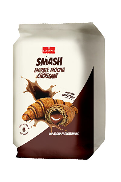 Eurocake Smash Marble Mocha Croissant 240g (40g x 6)