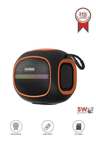 Torima Bluetooth Hoparlör Taşınabilir Kablosuz Speaker FM Radyo USB TF Kart 5...