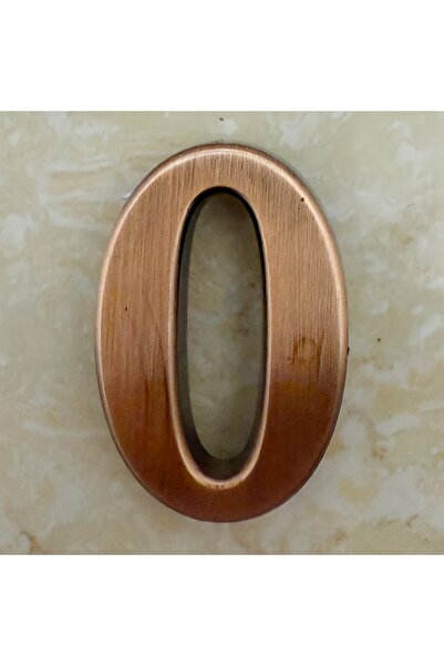 Choice 0 Imitation metal bronze door number ABS plastic door number 3-4 digit...