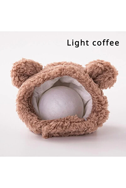Choice9 M-Light coffee XS-L Size Soft Fluffy Pet Dog Hat Solid Pink Warm Hats...