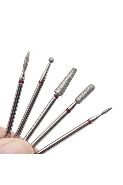 Choice6 07 5PCS Diamond Nail Drill Bit Set of Milling Cutters for Manicure Di...
