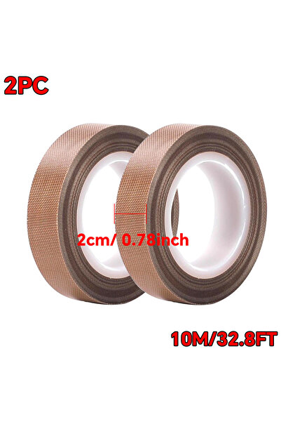 Choice3 شريط لاصق مقاوم للحرارة العالية، 20 مم × 10 م × قطعتين، يتحمل حتى 300...