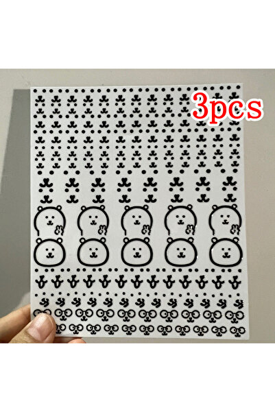 choice2 ZCX-000-3pcs New Popular Joke Bear Water Cup Sticker 1/3/6PCS Cute Ca...