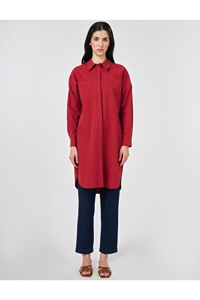 Kayra %100 Pamuklu Nakış İşlemeli Tunik 71005