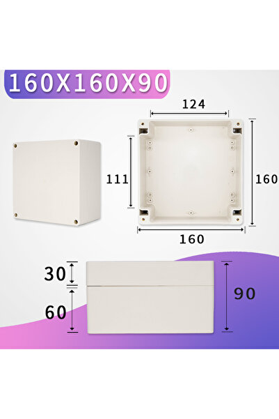 Choice3 F160-160-90 Outdoor Waterproof Enclosure Plastic Box Electronic Proje...