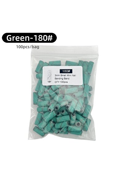 Choice16 حلقات صنفرة أظافر صغيرة ملونة عالية الجودة، سميكة، 180 قطعة/ حقيبة ،...