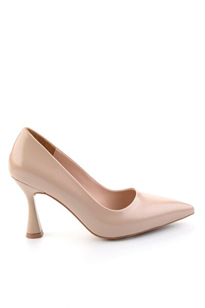 Bambi Bej Kadın Klasik Topuklu Ayakkabı K01231451542