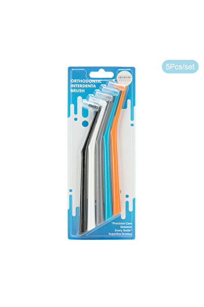 Choice7 فرشاة أسنان بين الأسنان A5، 1/3/5 قطع، فرشاة أسنان ناعمة أحادية الشعا...