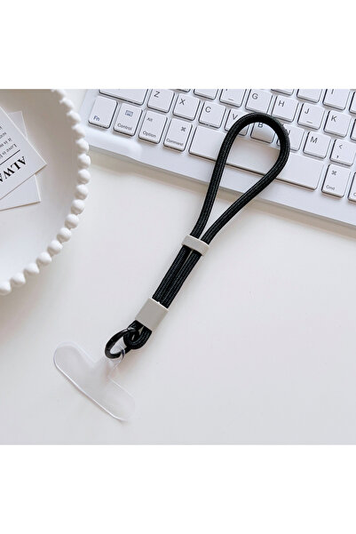 Choice8 black Short Adjustable Phone Strap Anti Slip Anti Fall Wrist Strap Ph...