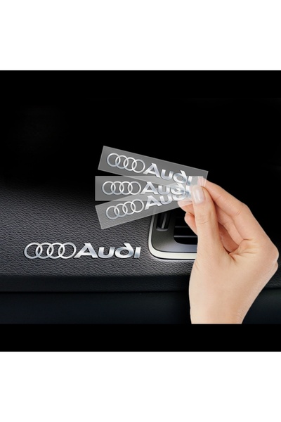 cvr bujiteri Audi metal görünümlü sticker