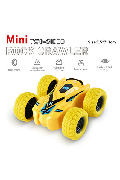 Choice3 Yellow Fun Pull Back Car Double-Side Vehicle Inertia Safety and Fall ...