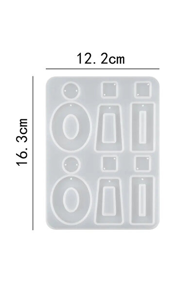 Choice31 قالب سيليكون لصنع الأقراط، مقاس 16.3 × 12.2 سم، قالب راتنج لصنع الأق...
