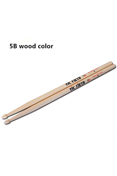 Choice4 5B wood color Professional Vic Firth Drumsticks 5A 5B 7A 2B Hickory D...
