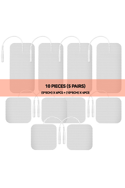 Choice1 مجموعة متنوعة - 10 قطع من وسادات جل بديلة لجهاز العلاج الطبيعي TENS، ...