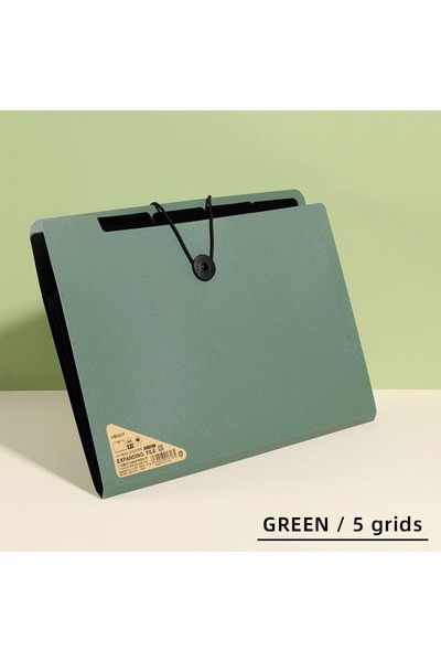 Choice1 Green-5 grids 5/8/13 Compartments Advanced Folder Organ Bag Office St...